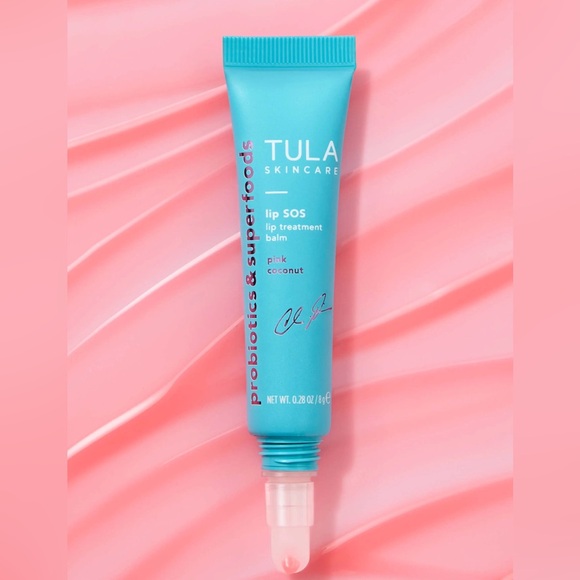 TULA SKINCARE LIP SOS LIP BALM PINK COCONUT FOR CHRISTINA MILLIAN. New - Picture 2 of 7